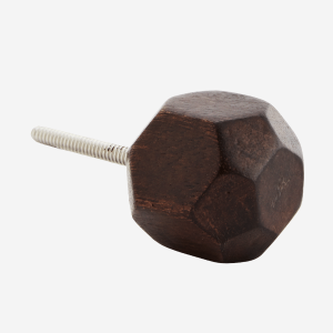 Natural Wood Geometric Design Knob