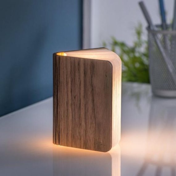 Mini LED Smart Book Light Walnut