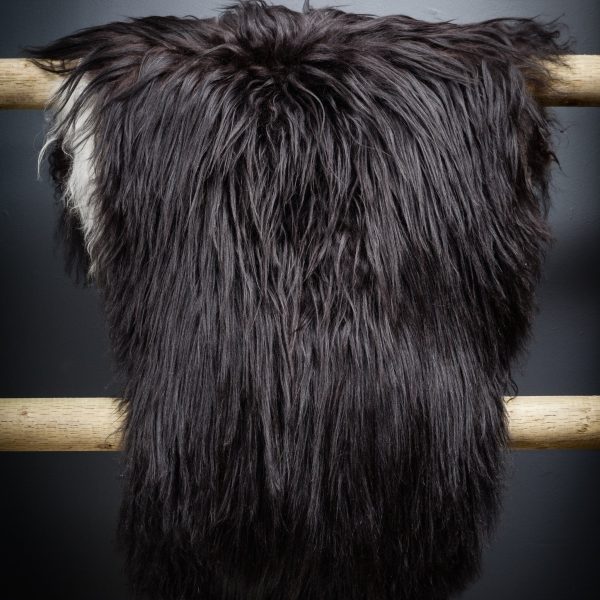 Icelandic Sheepskin Rug Natural Black