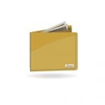Gold Metallic Paper Wallet
