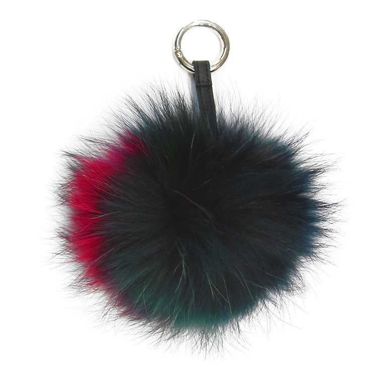 pom fur pom real keyring Collective  Store Colour Pom  Multi Pom Fur Home Keyring