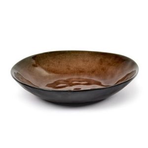 Brown Earthenware Glazed Bowl