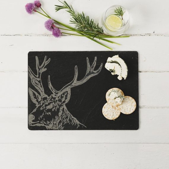 Stag Engraved Cheese Board