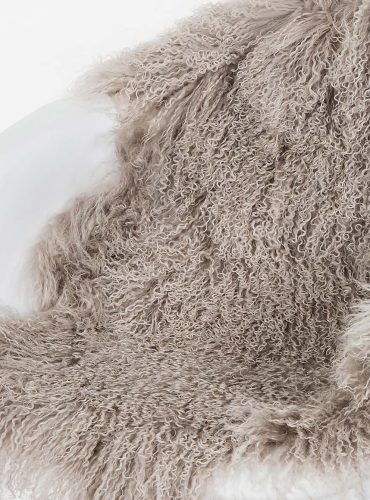 Beige Tibetan Sheepskin Rug