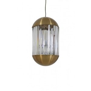 Grayson Glass Hanging Bronze Lamp