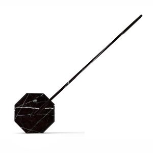 GINGKO Octagon One Black Marble Wood Rechargeable LED Touch Cont