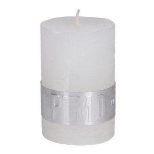 Rustic Hot White Pillar Candle 6x4cm