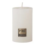 Rustic Hot White Pillar Candle 8x5cm
