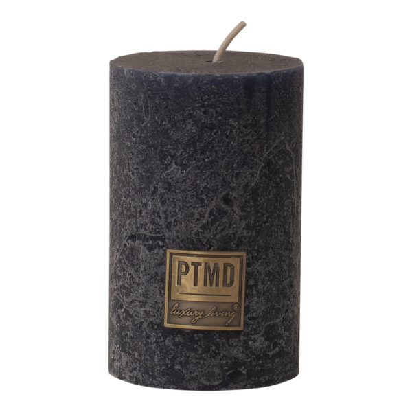 Rustic Night Blue Pillar Candle 8x5cm