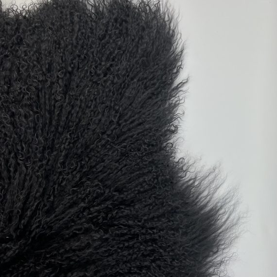 Dark Grey Tibetan Sheepskin Rug