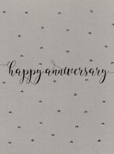 Happy Anniversary Dots Greetings Card