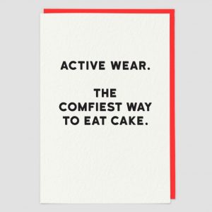 Greetings Card Active Wear