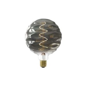 Giant Titanium LED Bilbao Rippled Globe Bulb (Dimmable)