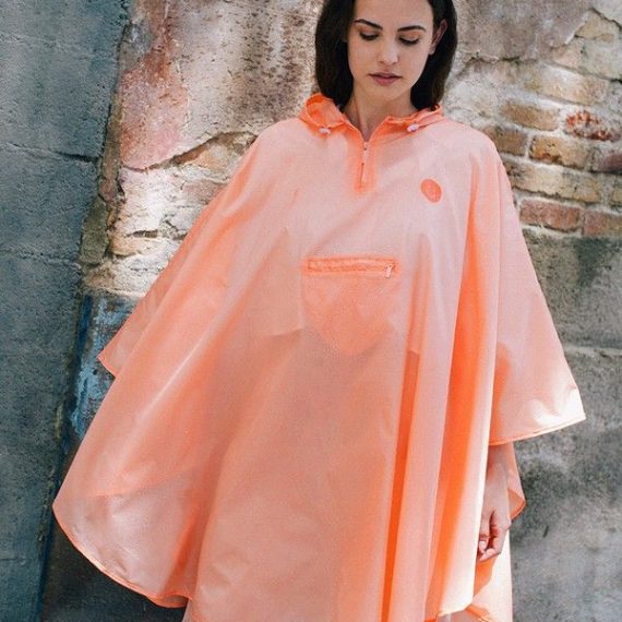 Orange Smile Raincoat in a Bag