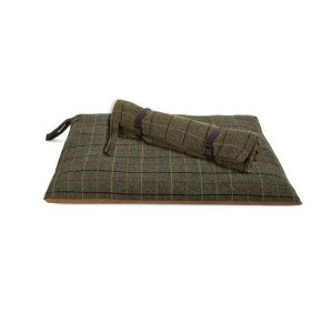 Dark Tweed Travel Dog Bed