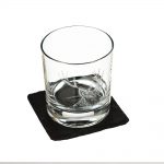 Stag Engraved Glass Tumbler & Slate Coaster Gift Set