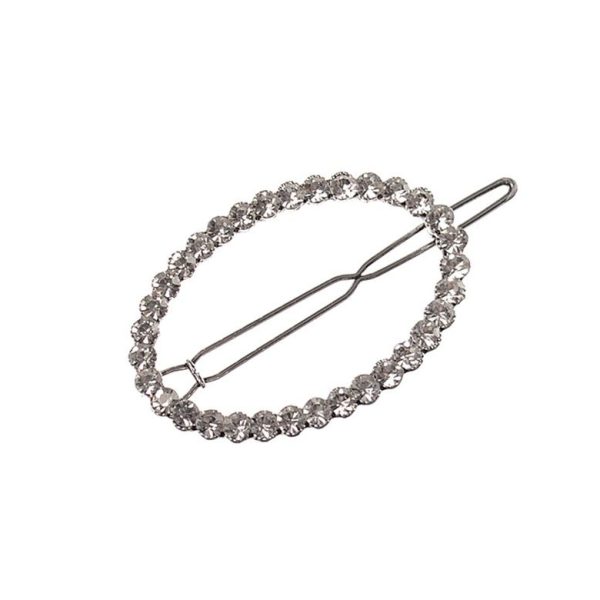 Vintage Style Oval Silver Clip