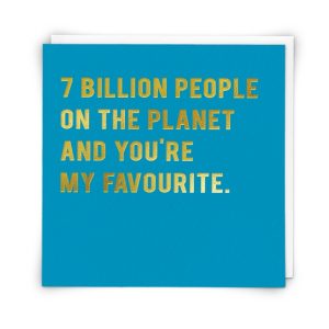 Greetings Card 7 Billion