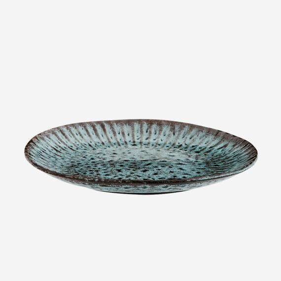 Turquoise Stoneware Side Plate