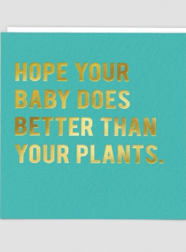 Greetings Card Baby Plants