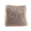 Tibetan Sheepskin Cushion Birch