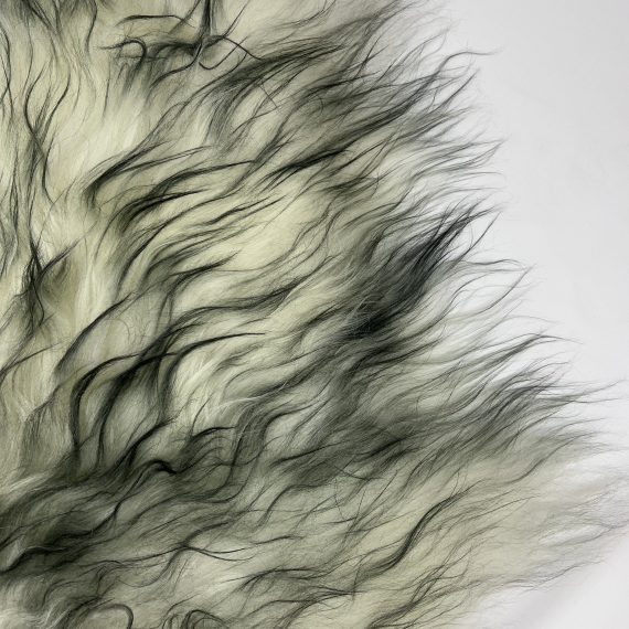 Icelandic Sheepskin Rug Natural White Dark Top