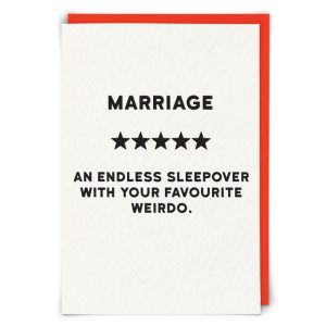 Greetings Card Marriage Star