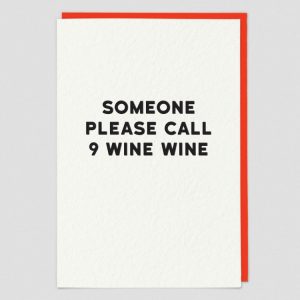 Greetings Card Wine