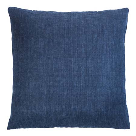 Heaven Blue Linen Square Cushion