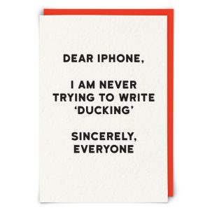 Greetings Card Dear Iphone