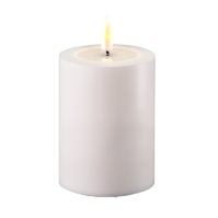White Outdoor 10x10cm Battery Operated LED Candle