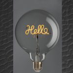 Hello LED Transparent Bulb
