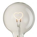 Heart LED Transparent Bulb