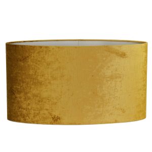 Gold Velour Oval Slim Lampshade 70cm