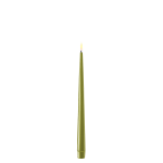 Olive Pack of 2 Tapered Dinner Battery Operated LED Candles