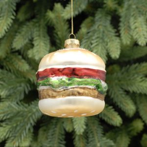 Glass Burger Ornament