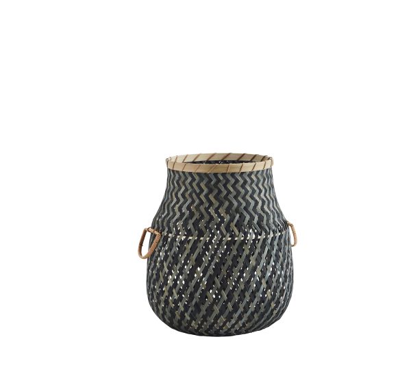 Ivy & Black Shaped Bamboo Storage Basket