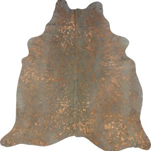 Cow Hide Rug Metallic Copper Large