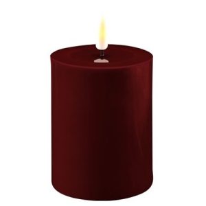 Red 7.5x10cm Battery Operated LED Candle