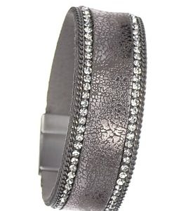 Wideboy Crystal Leather Bracelet