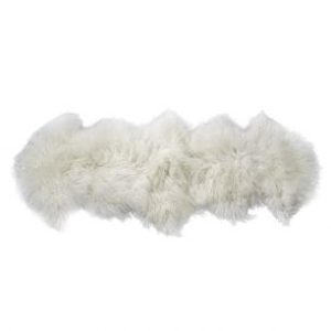 White Sheep Fur Rug