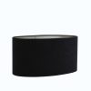Black Velour/ Taupe Cylinder Lampshade 38cm
