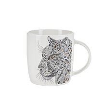 Leopard Mug embossed with Gold
