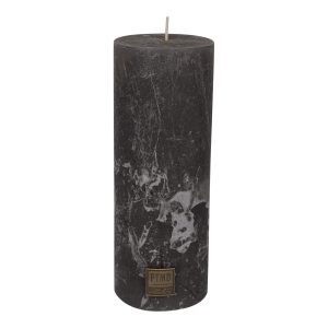 Rustic Swish Grey Pillar Candle 18x7cm
