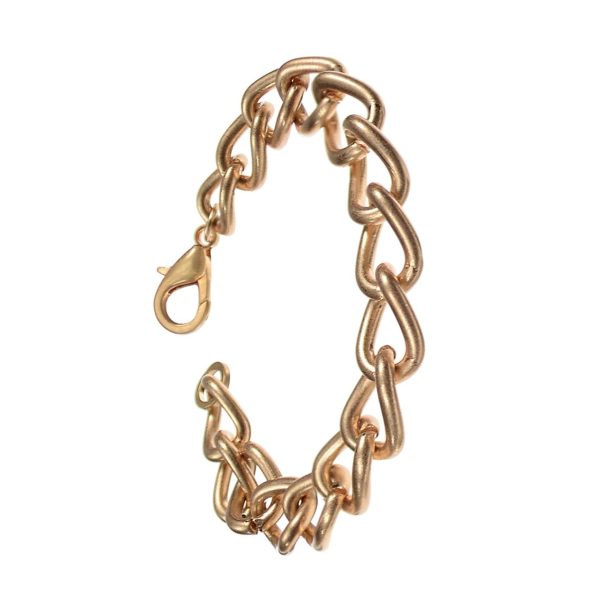 Chunky Gold Chain Bracelet with Lobster Clasp
