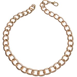 Matt Gold Rounded ID Chain Shortie Necklace