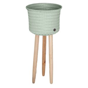 Greyish Green Up High Plant Basket Stand