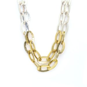 Envy Short Two-Toned Linked Necklace