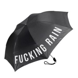 Rude Word Black Pocket Umbrella