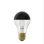 Calex Matt Black Mirror Top Globe LED Bulb (Dimmable)